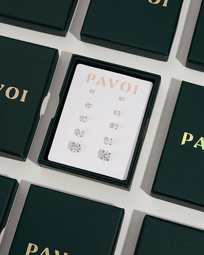 Convertible Chunky Hoop and Huggie Earrings - Cubic Zirconia CZ Drop Dangle Earrings for Women